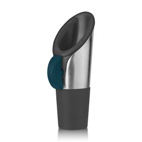 Wine Pourer and Stopper in Deep Teal by Innovine™