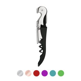 Truetap™ Black Double-Hinged Waiter's Corkscrew