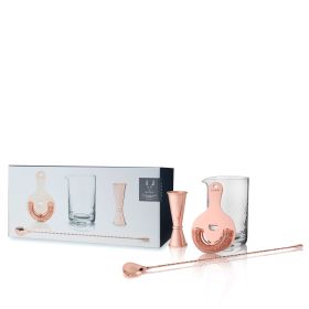 4-Piece Copper Mixologist Barware Set by Viski®
