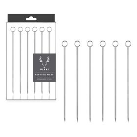 Harrison Stainless Steel Cocktail Picks Viski® (Set of 6)