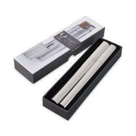 2 Oz Stainless Steel Flask and Cigar Holder Viski®